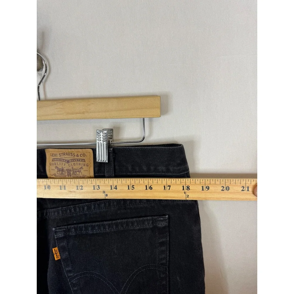 Vintage Levis 90s 506‎ Jeans Mens 38x32 Black Orange Tab Straight Denim Canada
